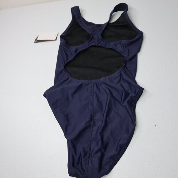 NEW TYR Women's Durafast One Maxfit Swimsuit Navy Blue UPF50+ size M/8 - Picture 6 of 10